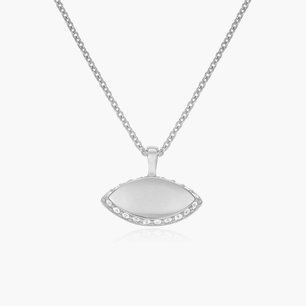 Anya Marquise Necklace - Sterling Silver