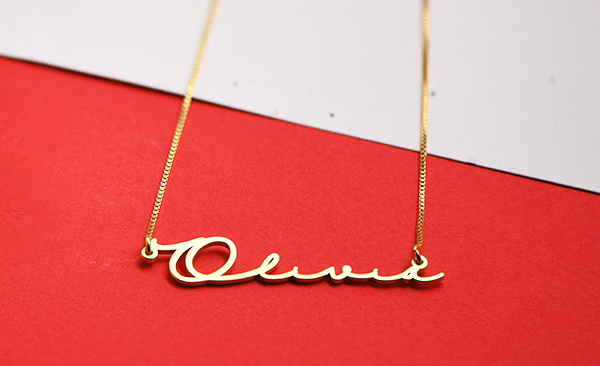 Mon Petit Name Necklace for Woman's Day
