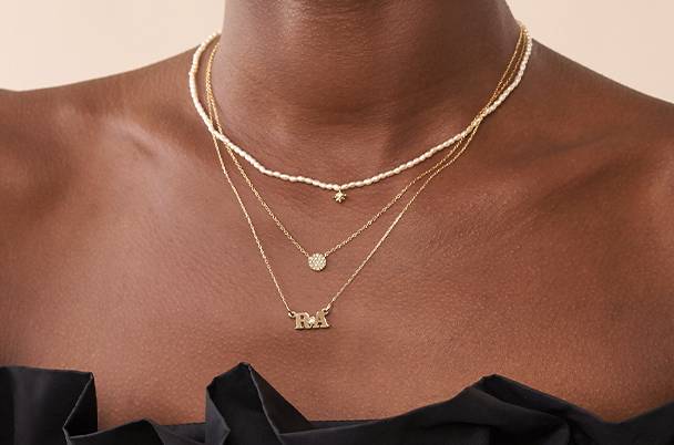 Layered Necklaces – Pave Necklace