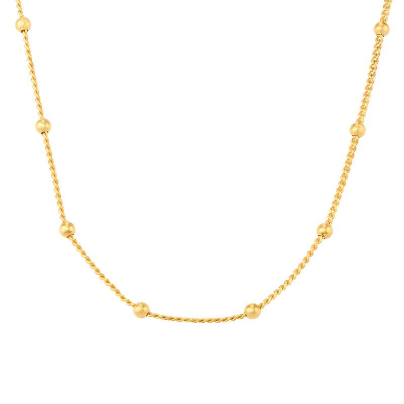 Bobble Chain Necklace - Gold Plated 
