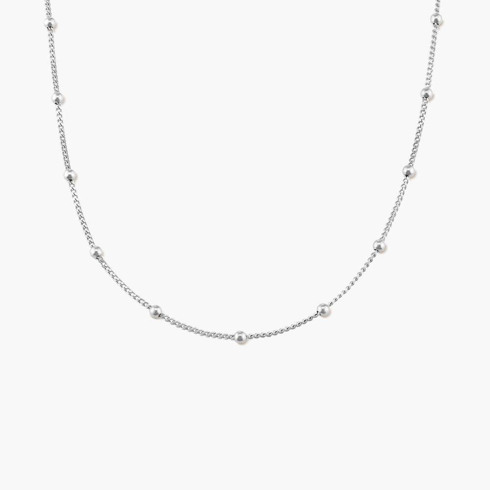 Bobble Chain Necklace - Sterling Silver