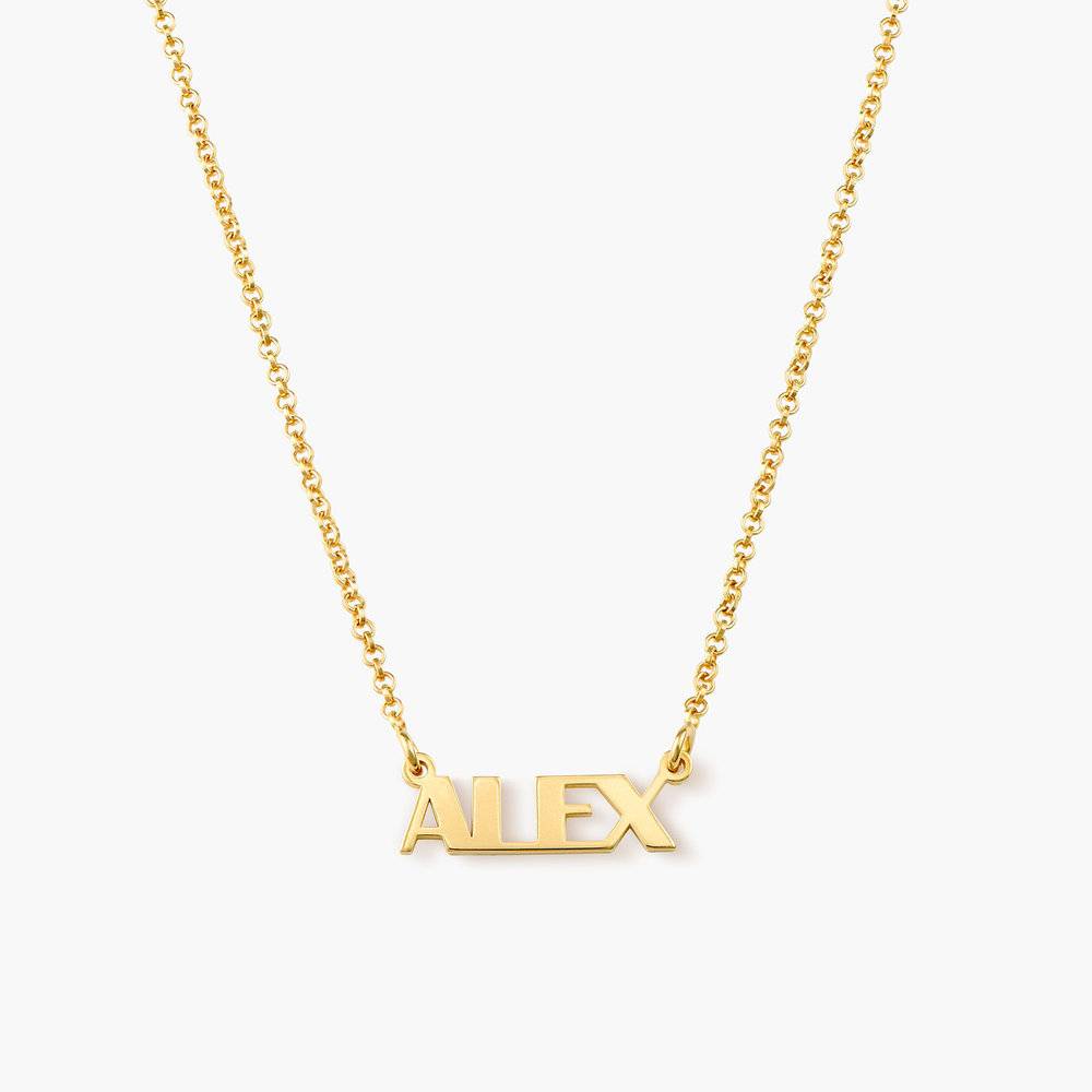 Gatsby Name Necklace - Gold Plated