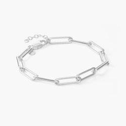 Big Link Bracelet - Sterling Silver (Adjustable Chain length 7"+1")