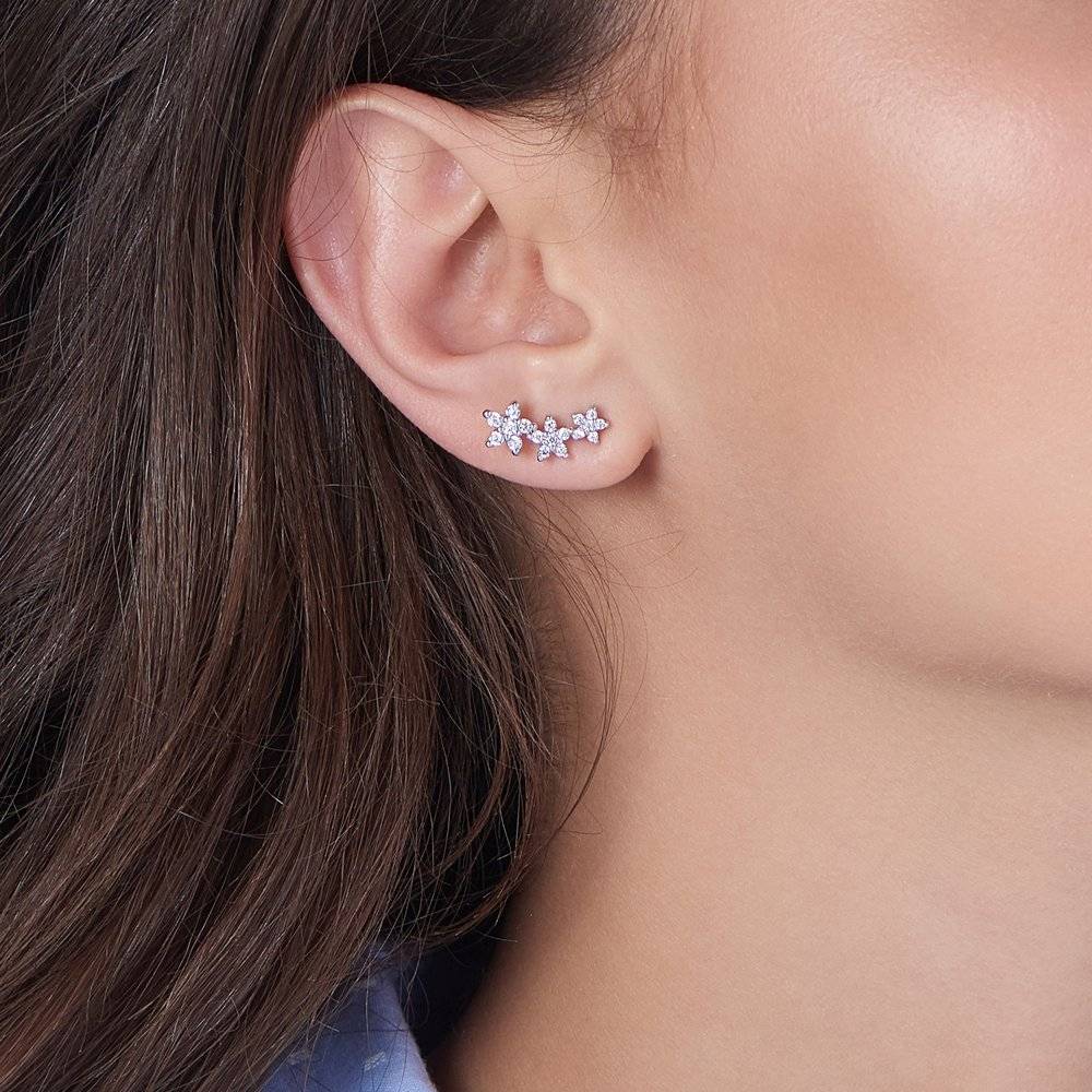 Constellation Ear Climbers - Silver