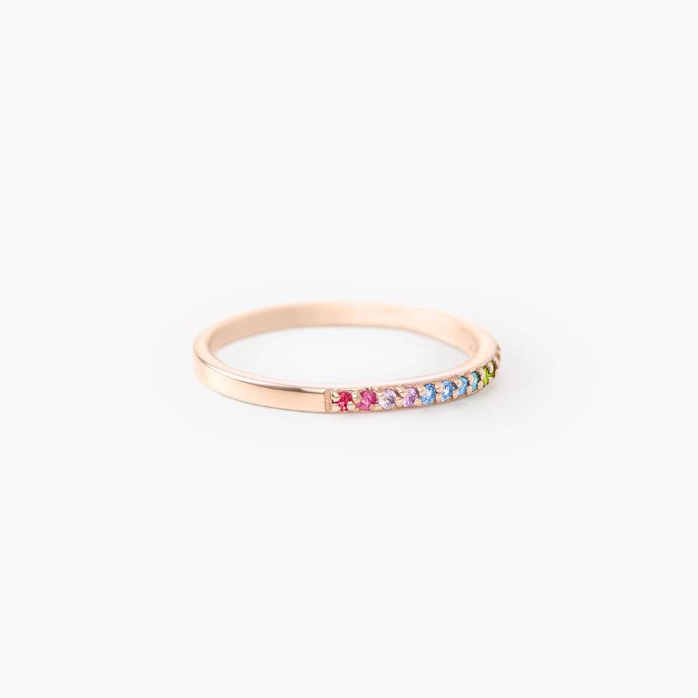 Rainbow Ring - Rose Gold Plated