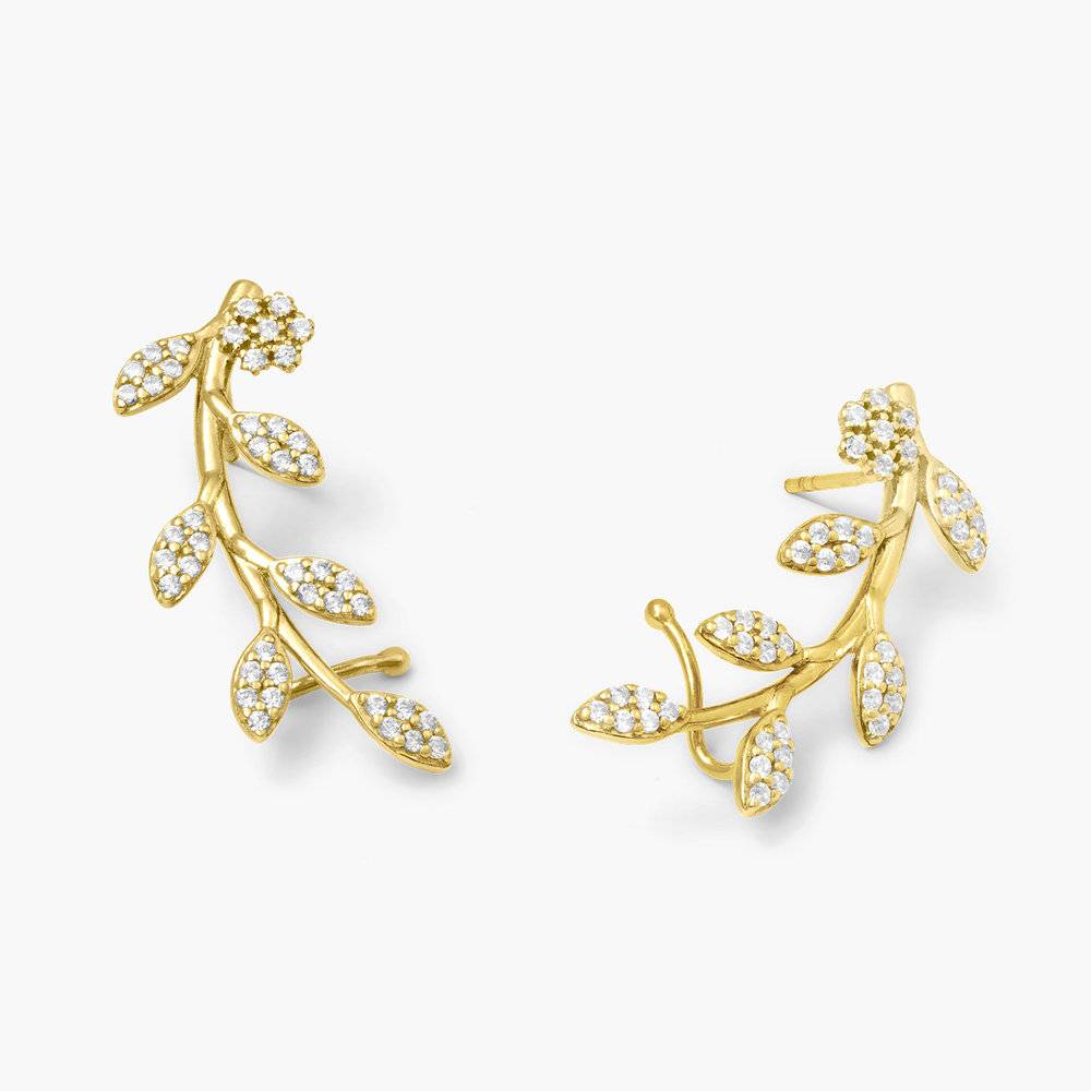 Flora Crawler Earrings - Gold Plated