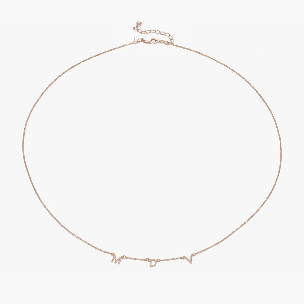 Inez Initial Necklace - Rose Gold Vermeil