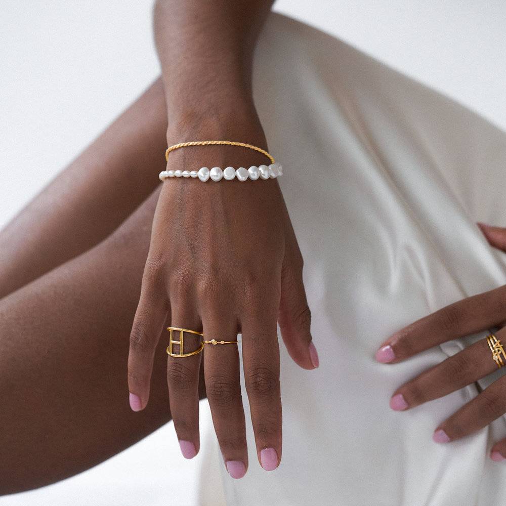 Kai Genuine Pearl Bracelet/Anklet - Gold Plated