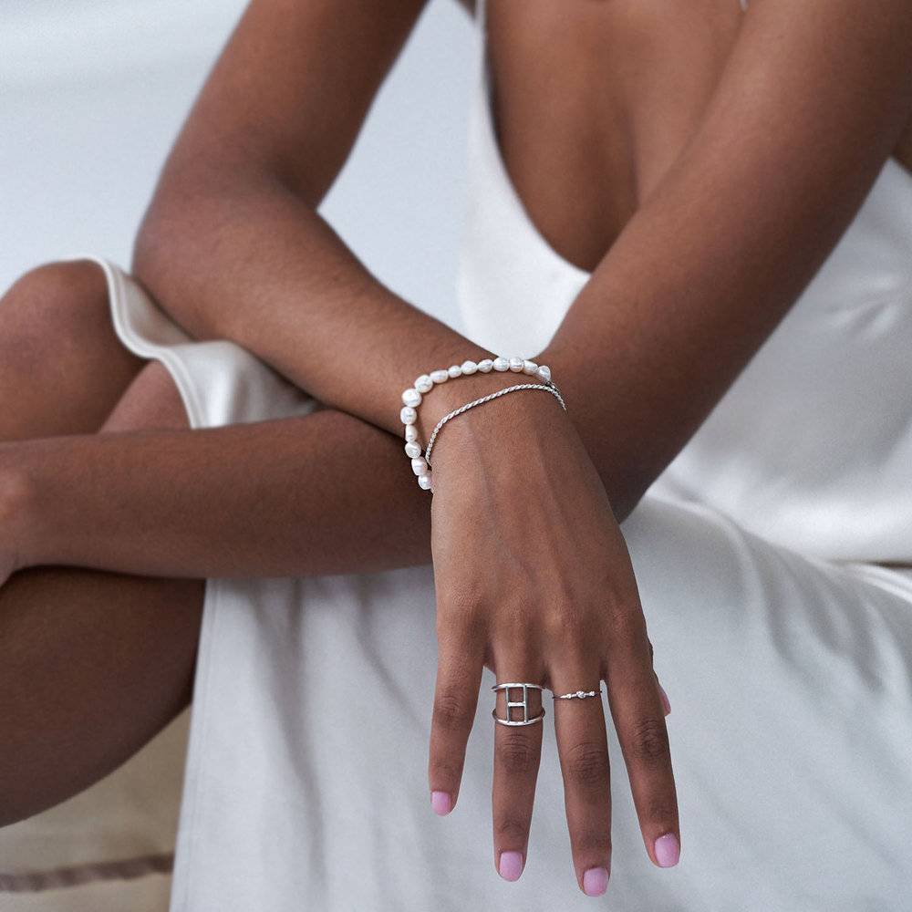 Kai Genuine Pearl Bracelet/Anklet - Silver