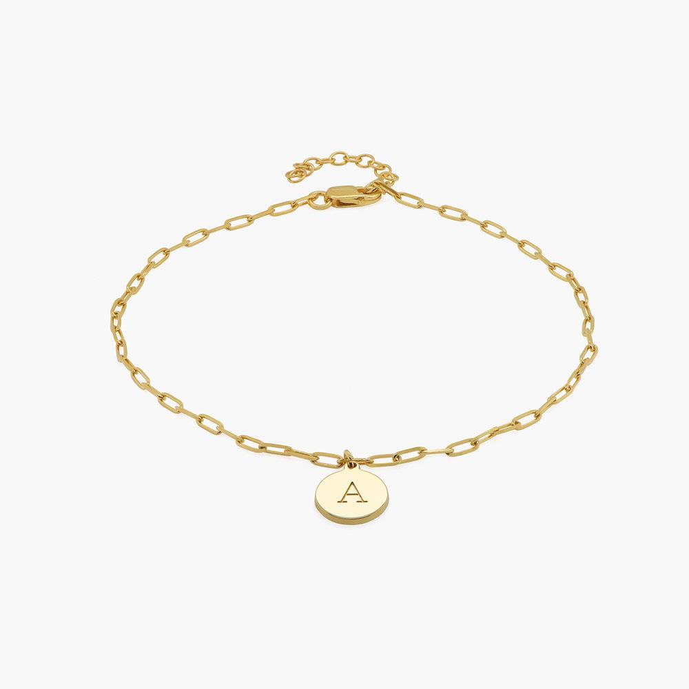 Lilian Initial Anklet Chain - Gold Vermeil
