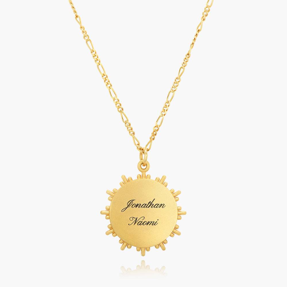 Misty Medallion Necklace - Gold Vermeil