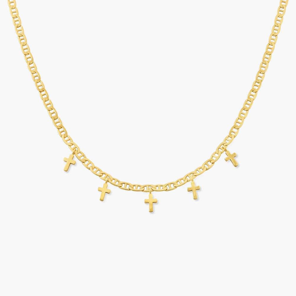 Multi-cross necklace - Gold Plated