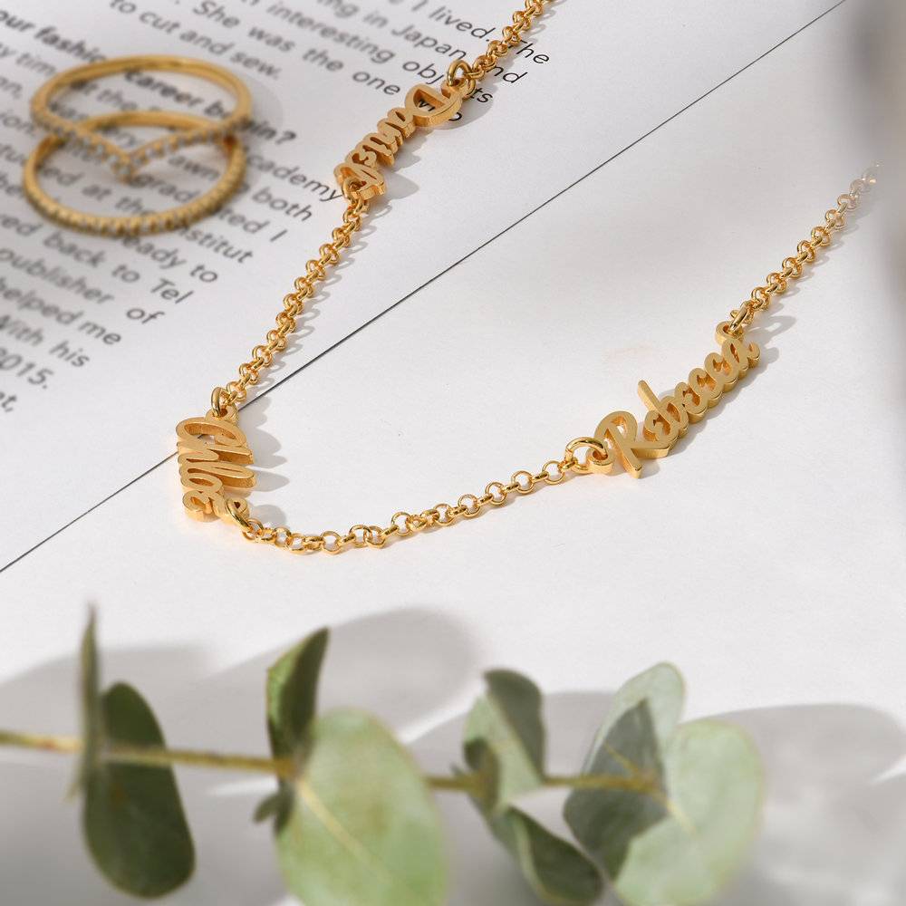 Multiple Name Necklace - Gold Vermeil
