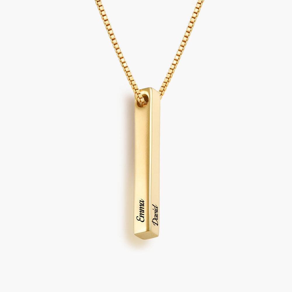 Pillar Bar Necklace - 18k Gold Vermeil