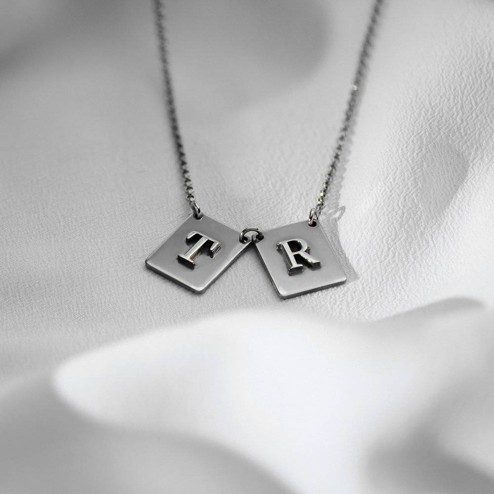 Pop Up Initial Necklace - Silver