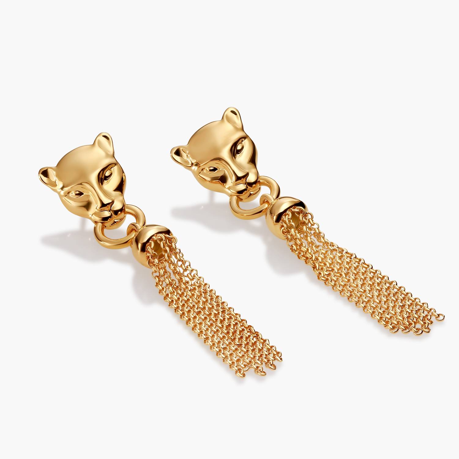 No. 03 — The Panther Earrings- Gold-3 product photo