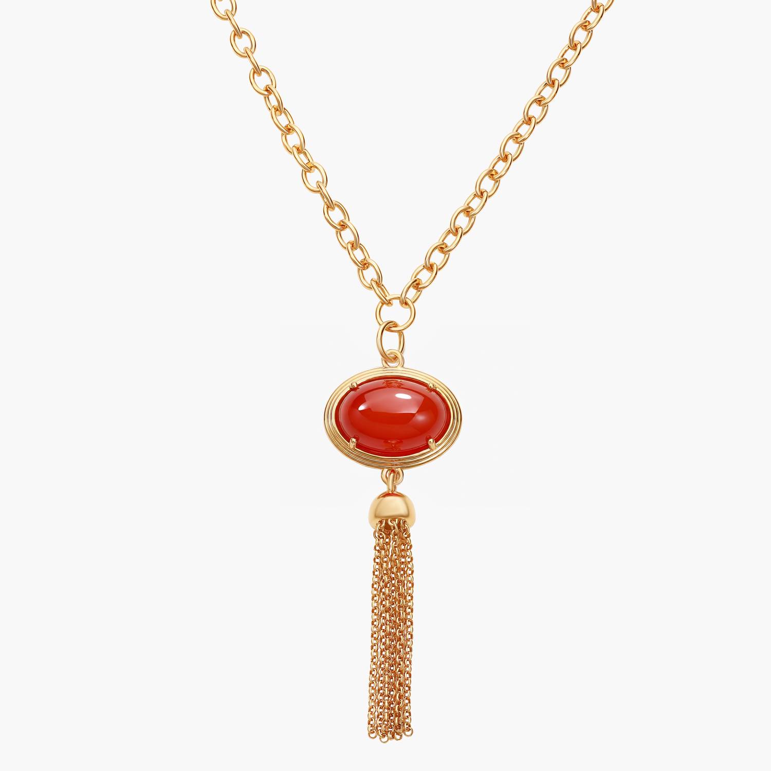 No. 09 — The Lucky Tassel Necklace - Gold-1 product photo