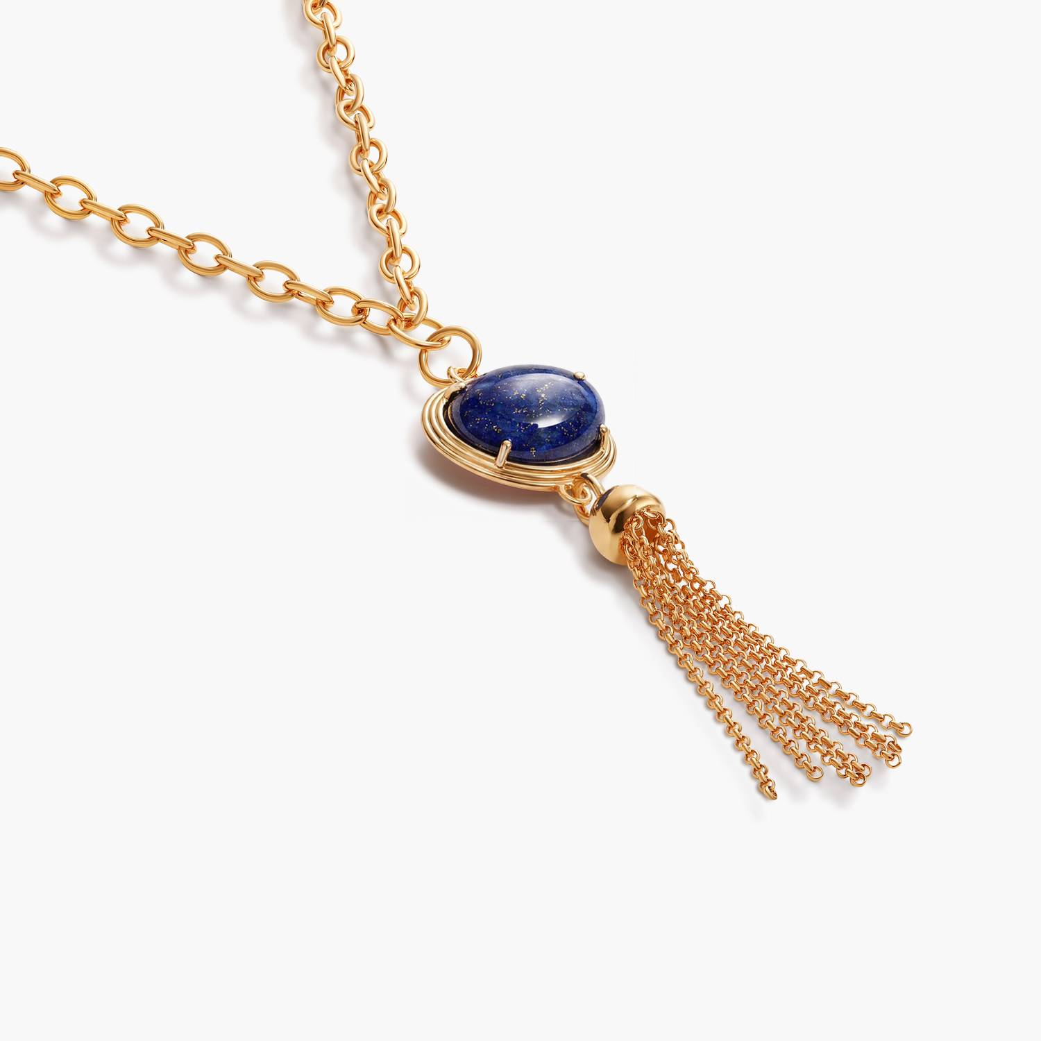 No. 09 — The Lucky Tassel Necklace - Gold-4 product photo