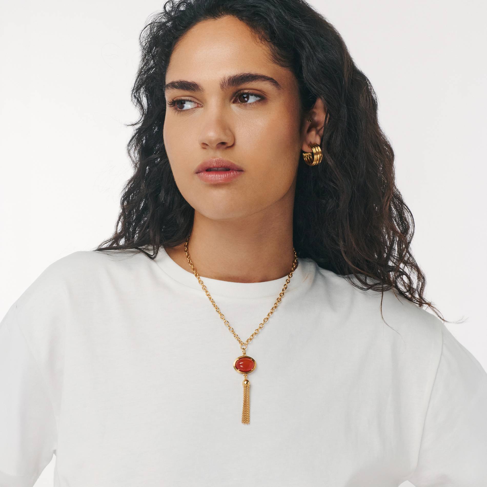 No. 09 — The Lucky Tassel Necklace - Gold-5 product photo