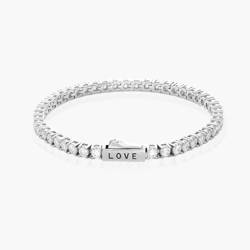 3mm Moissanite Tennis Bracelet - Silver - Oak & Luna