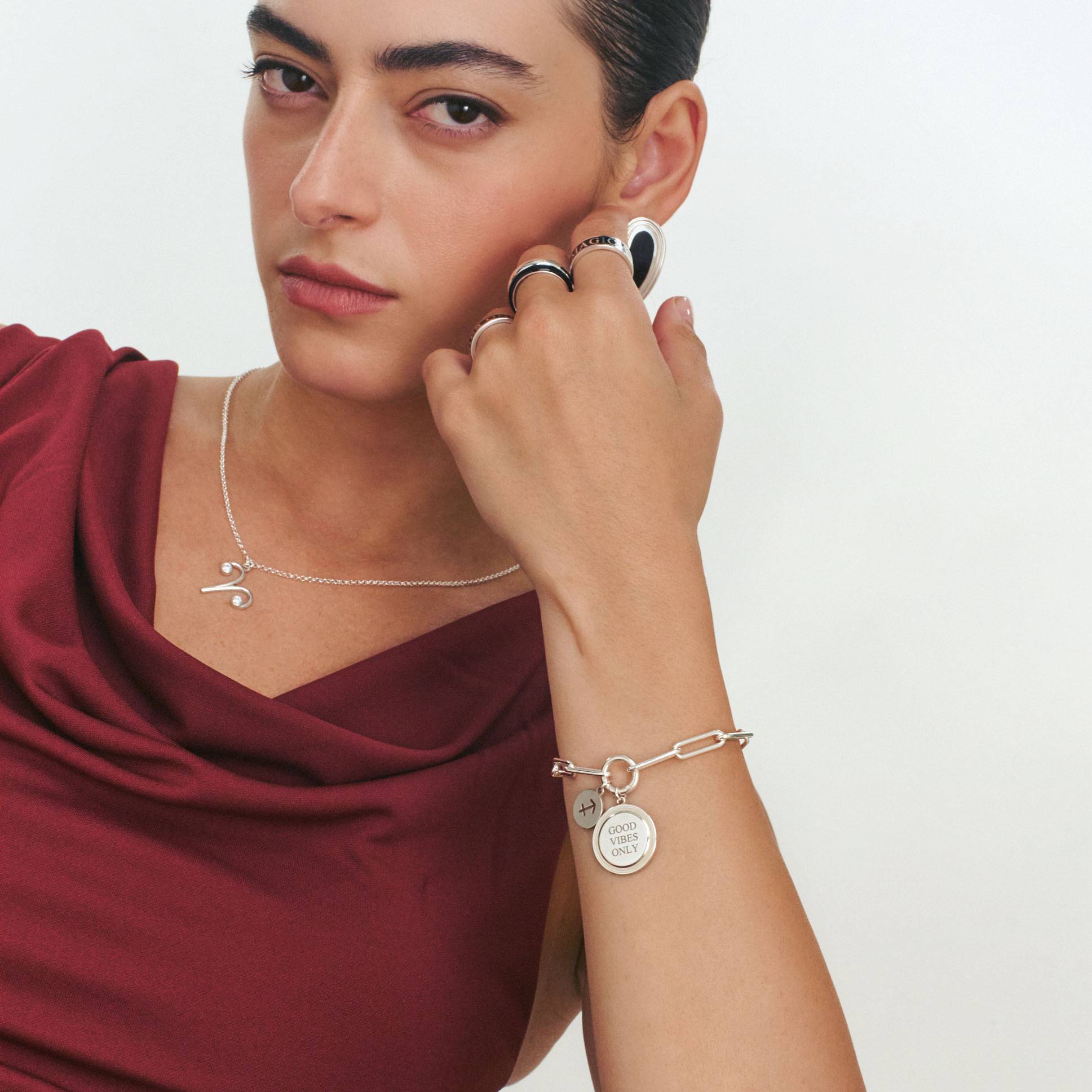 A Charmed Life Bracelet - Silver - Oak & Luna