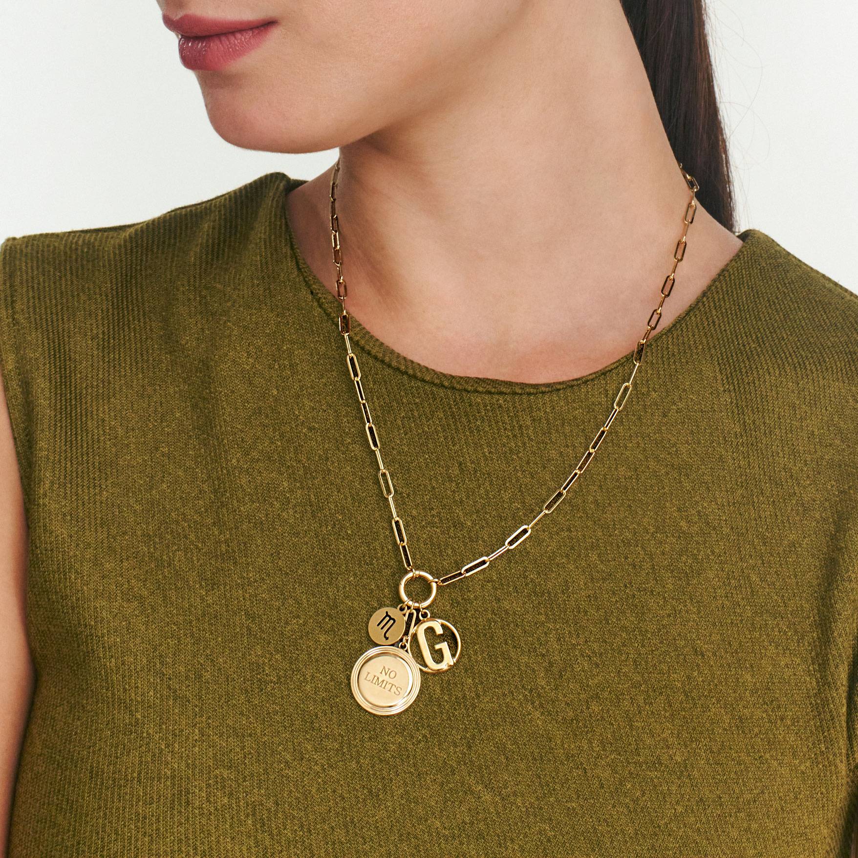 A Charmed Life Necklace- Gold Vermeil-6 product photo