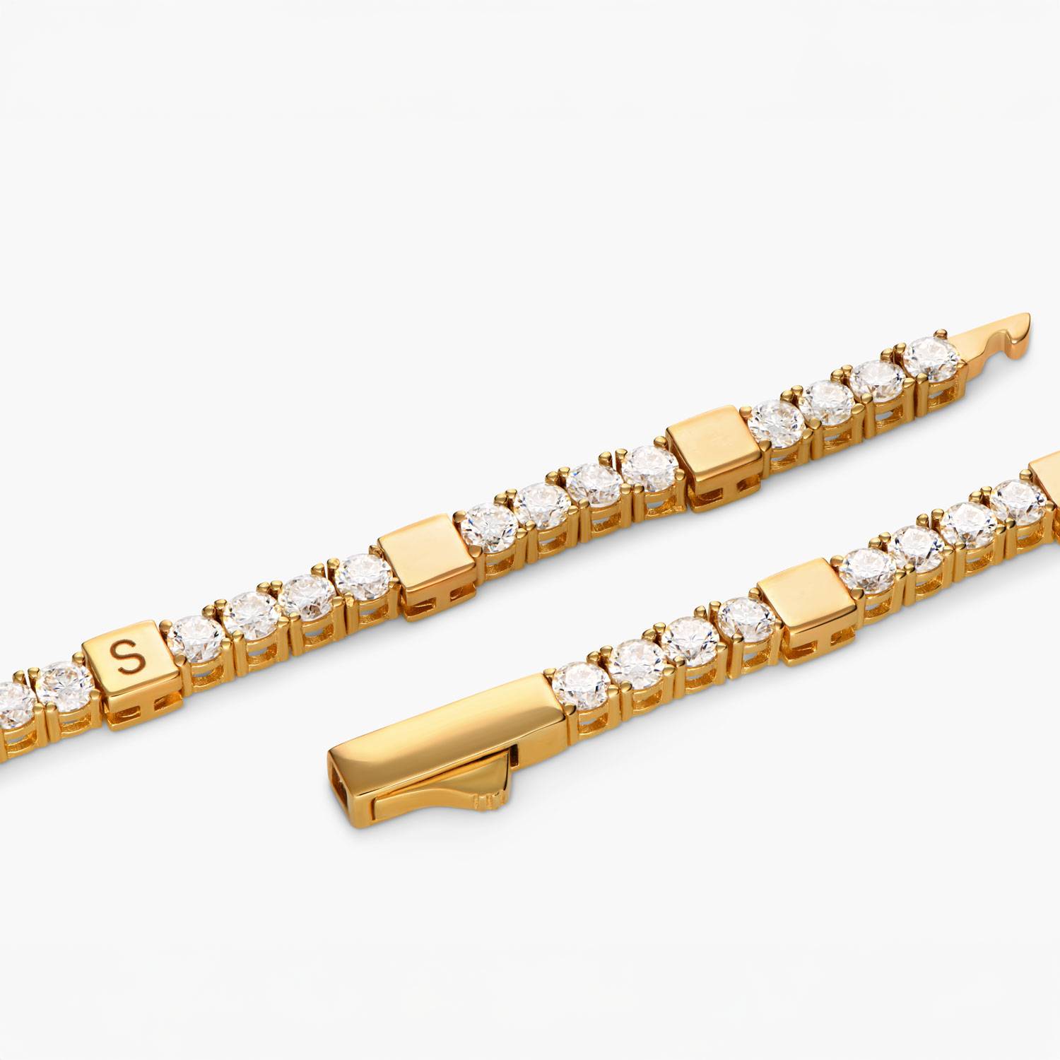 Advantage Engraved Tennis Bracelet - Gold Vermeil-2 Advantage Engraved Tennis Bracelet - Gold Vermeil-2 product photo