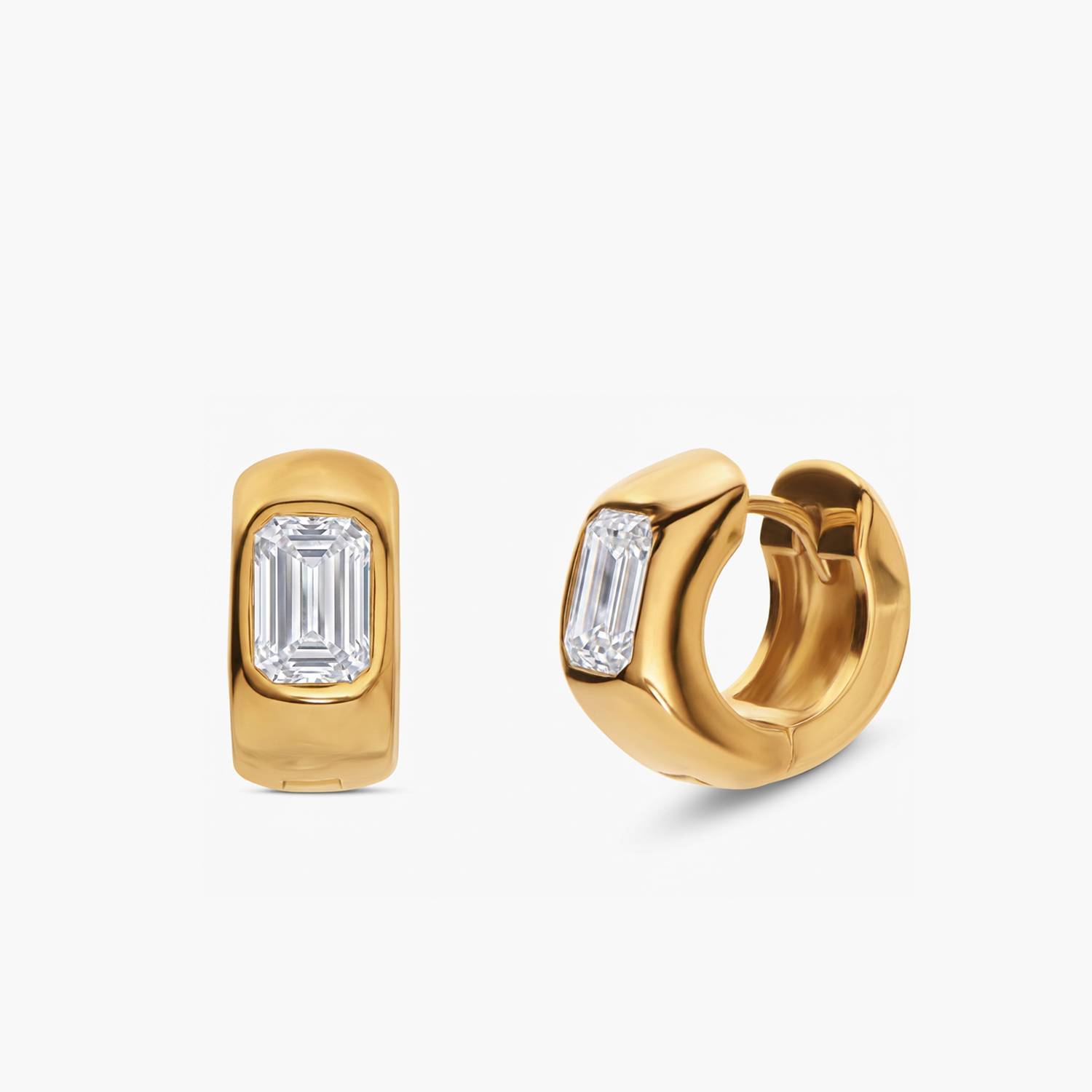 Baguette Dome Huggies - Gold-1 product photo