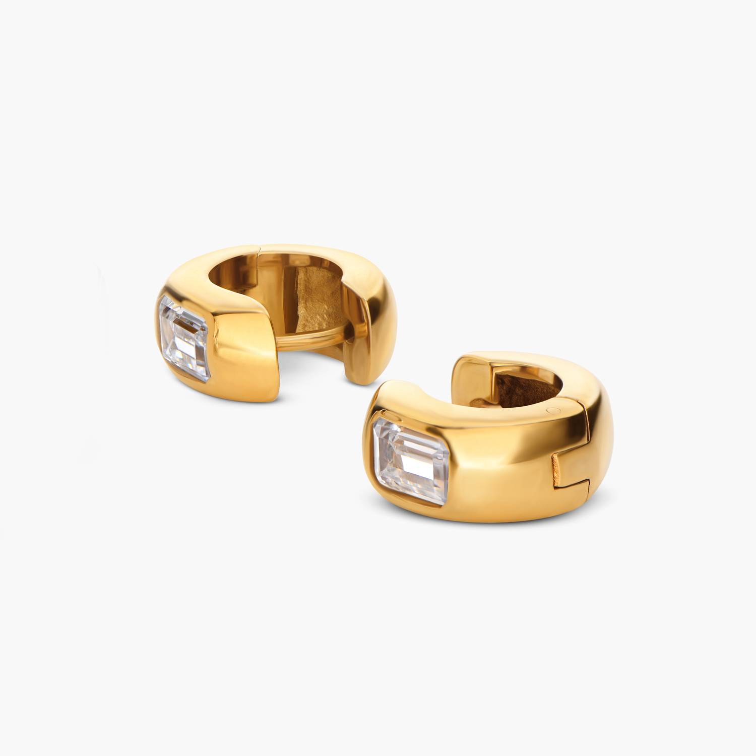 Baguette Dome Huggies - Gold-3 product photo