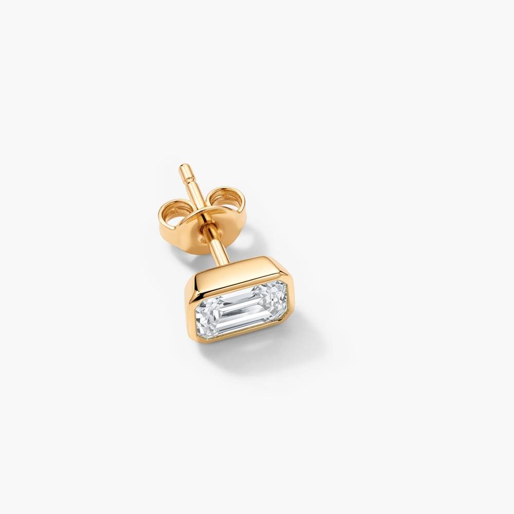 Baguette Stud earrings - Gold-3 product photo