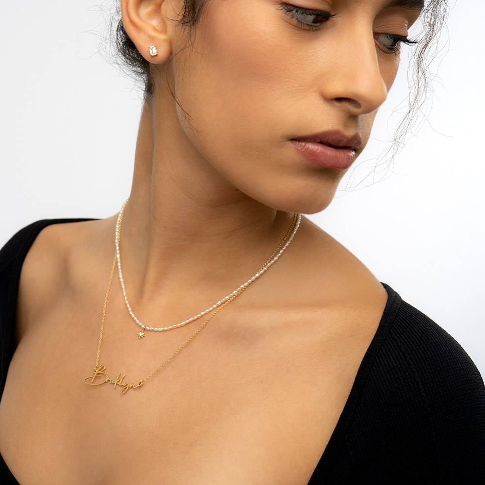 Belle Custom Name Necklace - Gold Plating Belle Custom Name Necklace - Gold Plating product photo