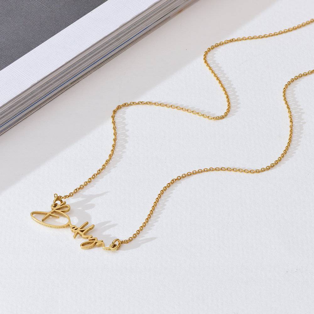 Belle Custom Name Necklace - Gold Plating product photo