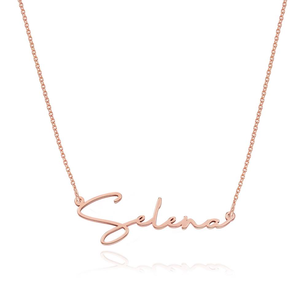 Belle Custom Name Necklace - Rose Gold Vermeil product photo
