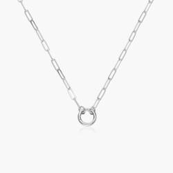h'eres × semoh BUNDLE CHAIN CHARM Bold Link Chain Charm Necklace- Silver - Oak & Luna