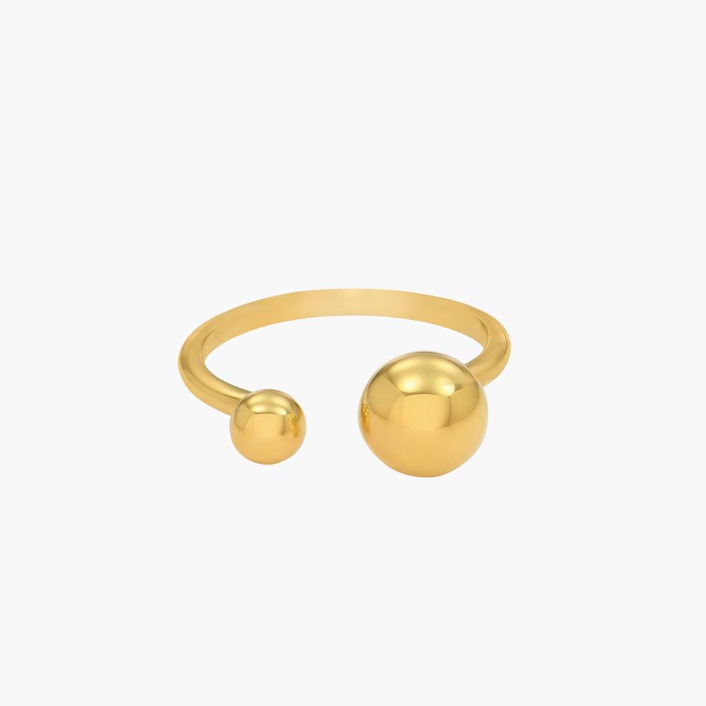 Britta Sphere Open Ring - Gold Gold Vermeil-2 product photo