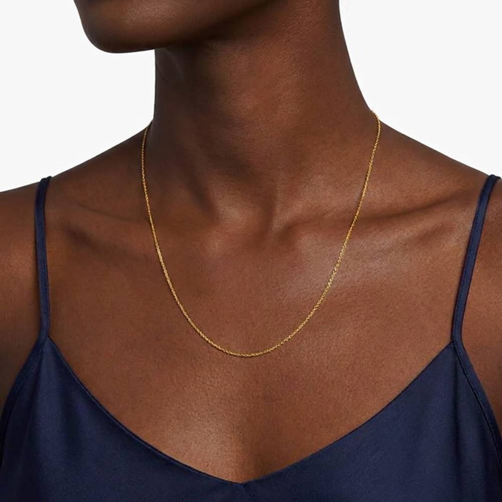 Cable Chain Necklace - Gold-2 product photo