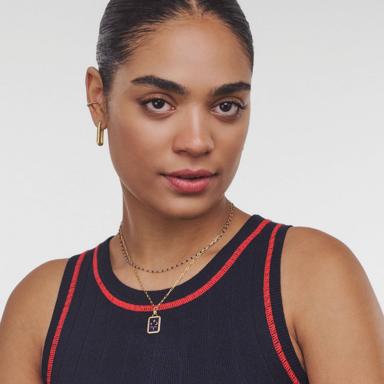 Celestial Zodiac Medallion Necklace- Gold Vermeil-4 product photo