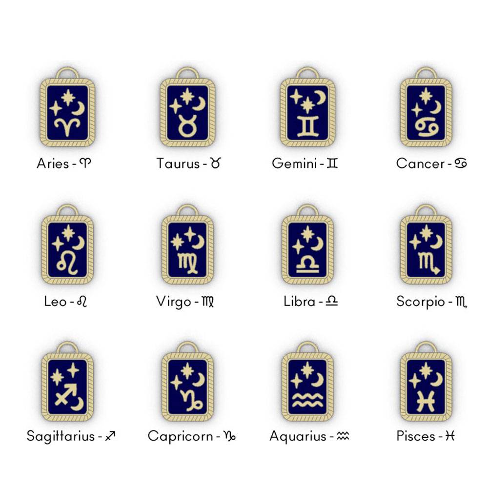 Celestial Zodiac Medallion Necklace- Gold Vermeil-3 product photo