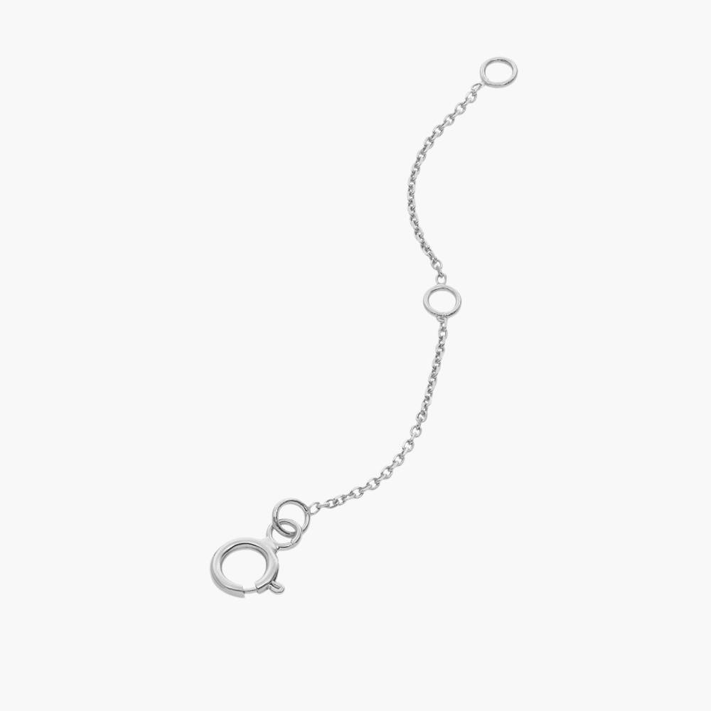 Chain extender- 14k White Solid Gold-1 product photo