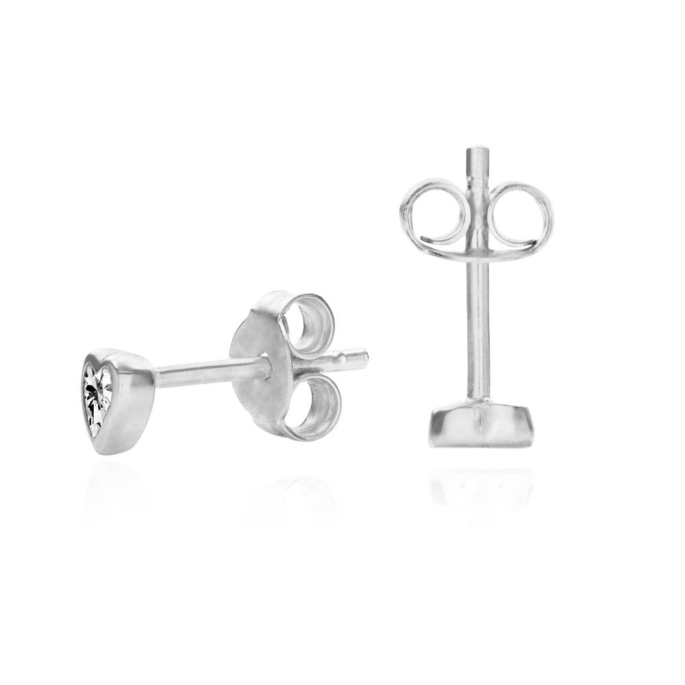 Heart Earrings - Silver-4 product photo
