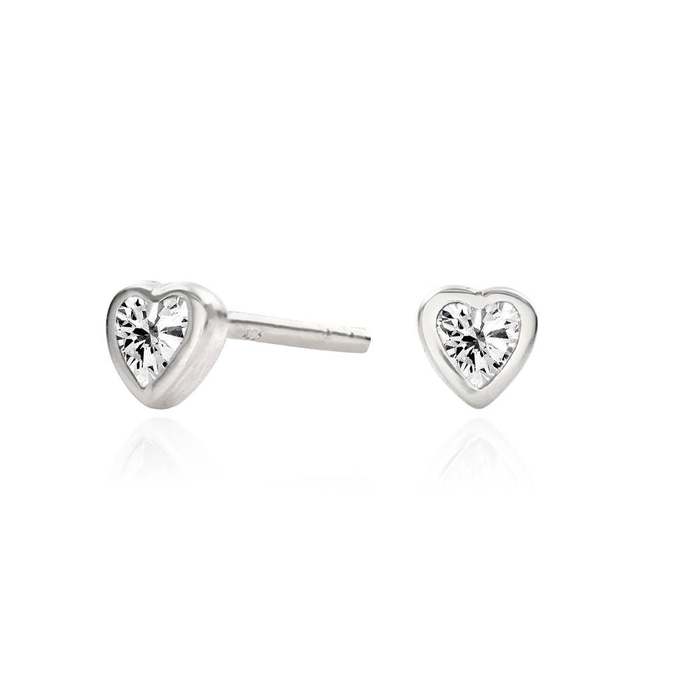 Heart Earrings - Silver-1 product photo