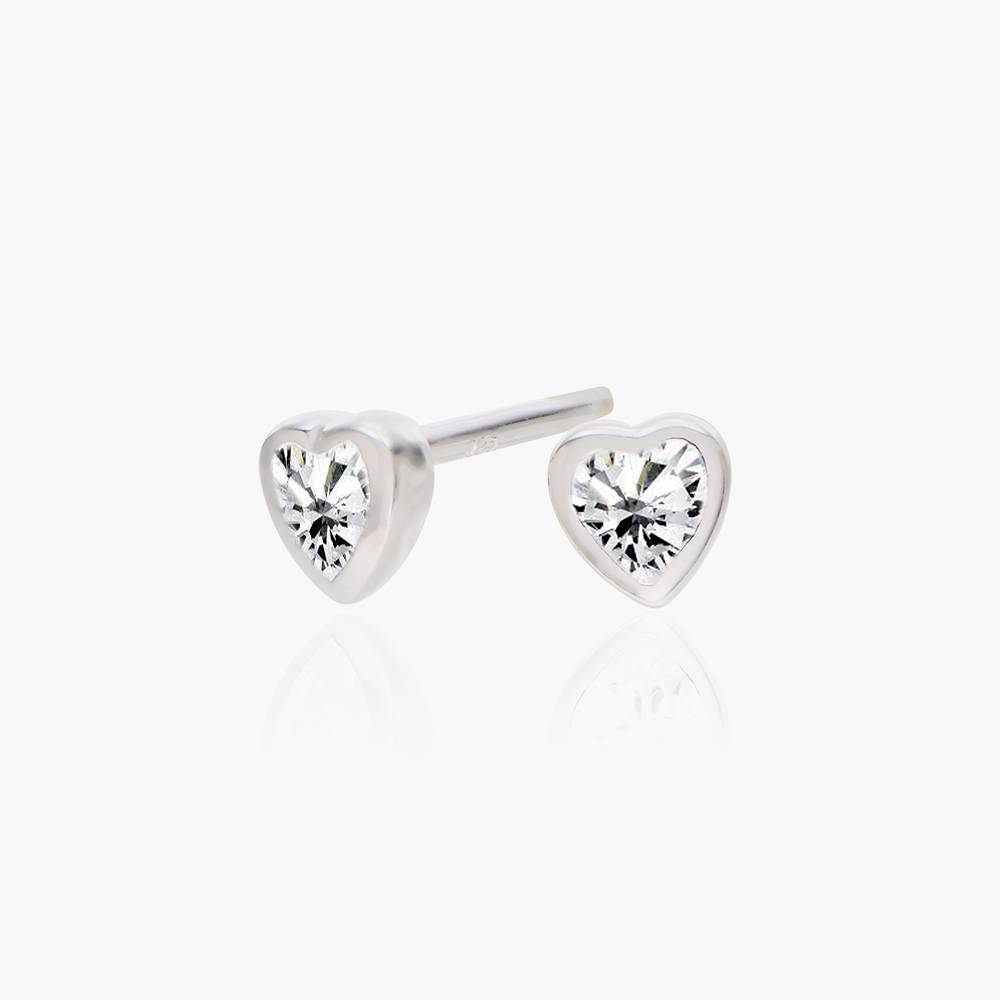 Heart Earrings - Silver-1 product photo