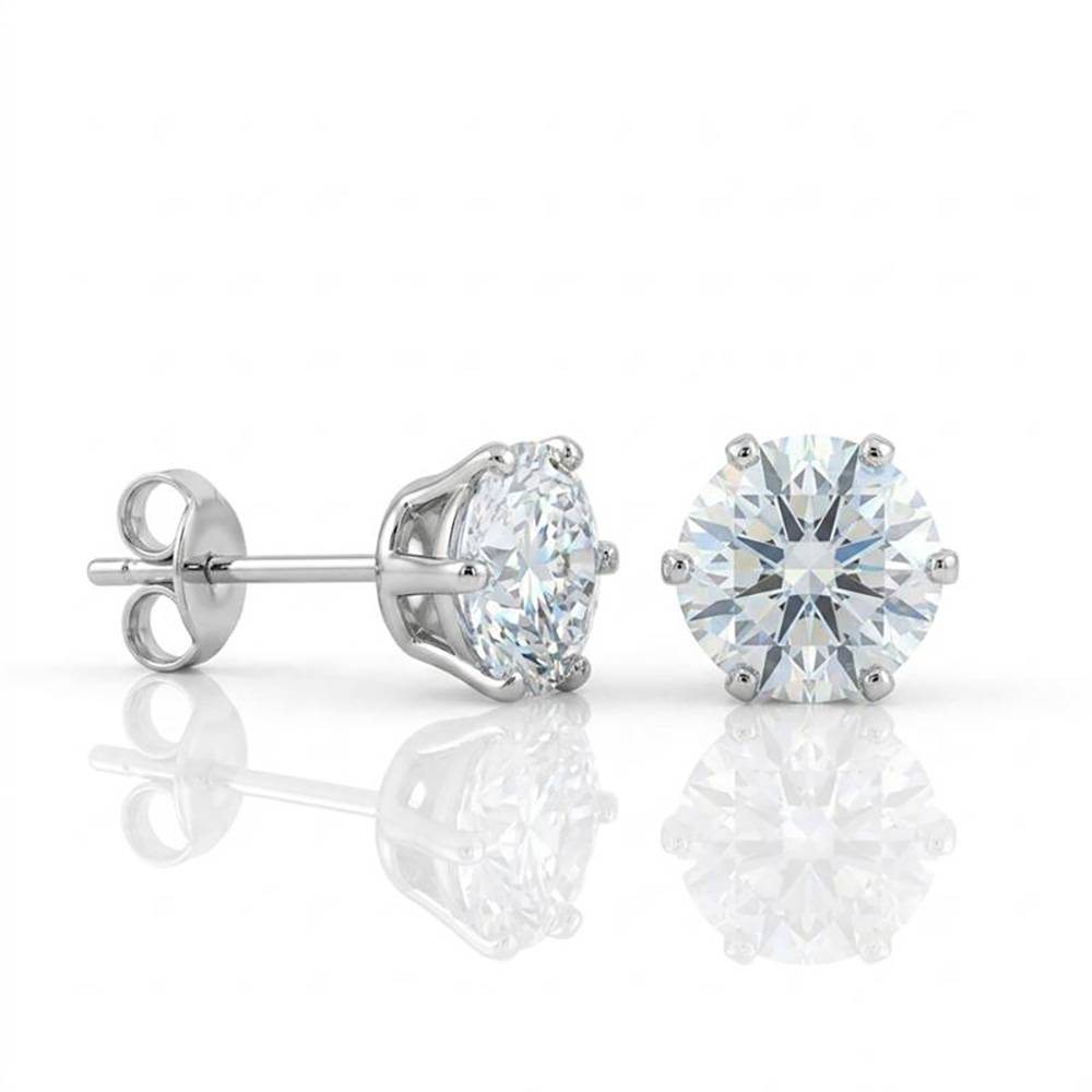 True Radiance Studs in Silver-1 product photo