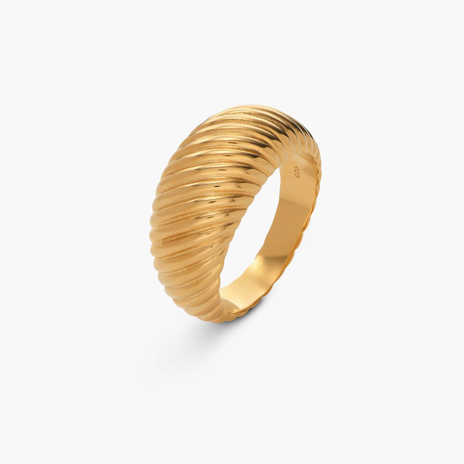 Bague Déco Dôme - Or Vermeil-1 Bague Déco Dôme - Or Vermeil-1 photo du produit