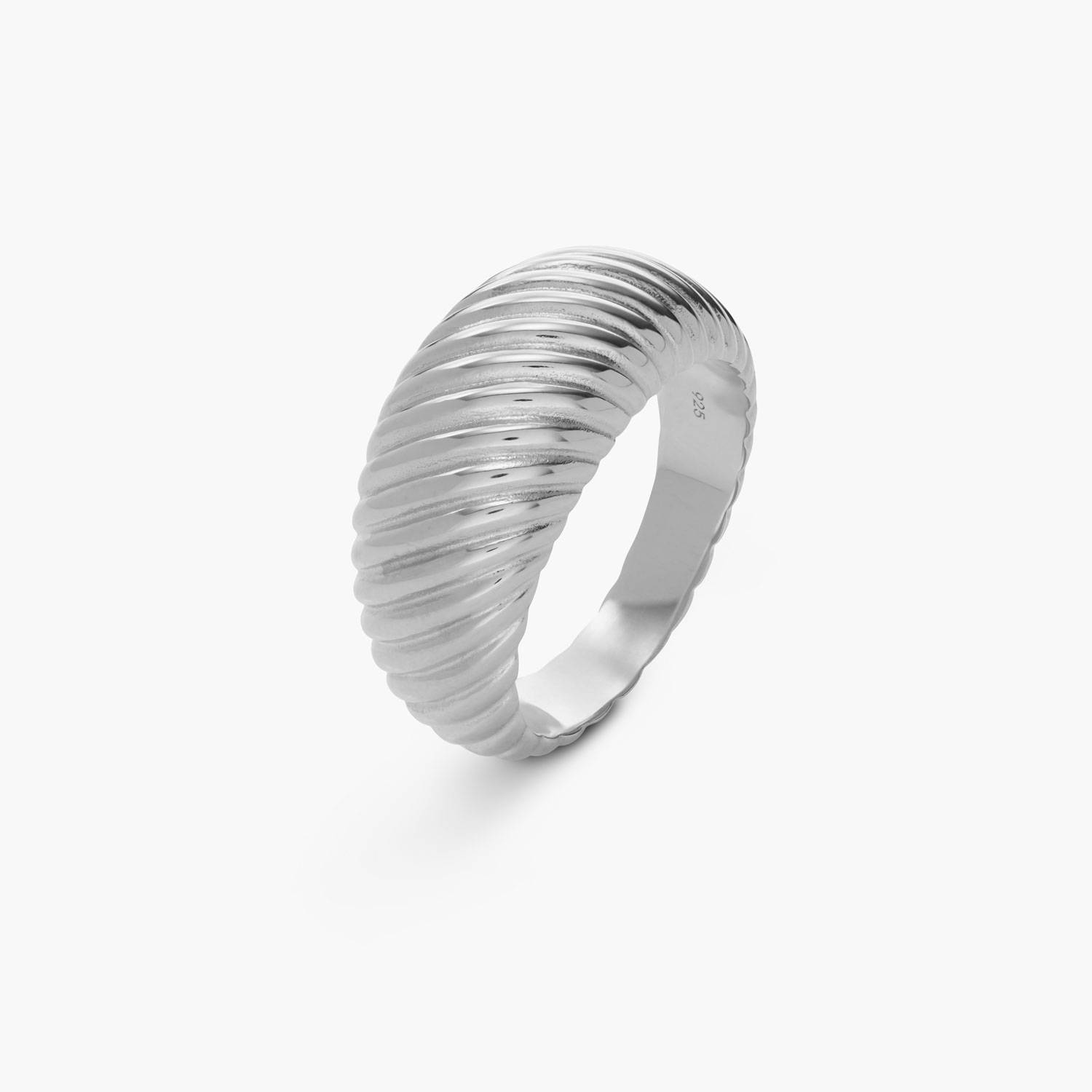 Bague Déco Dôme - Argent-2 Bague Déco Dôme - Argent-2 photo du produit