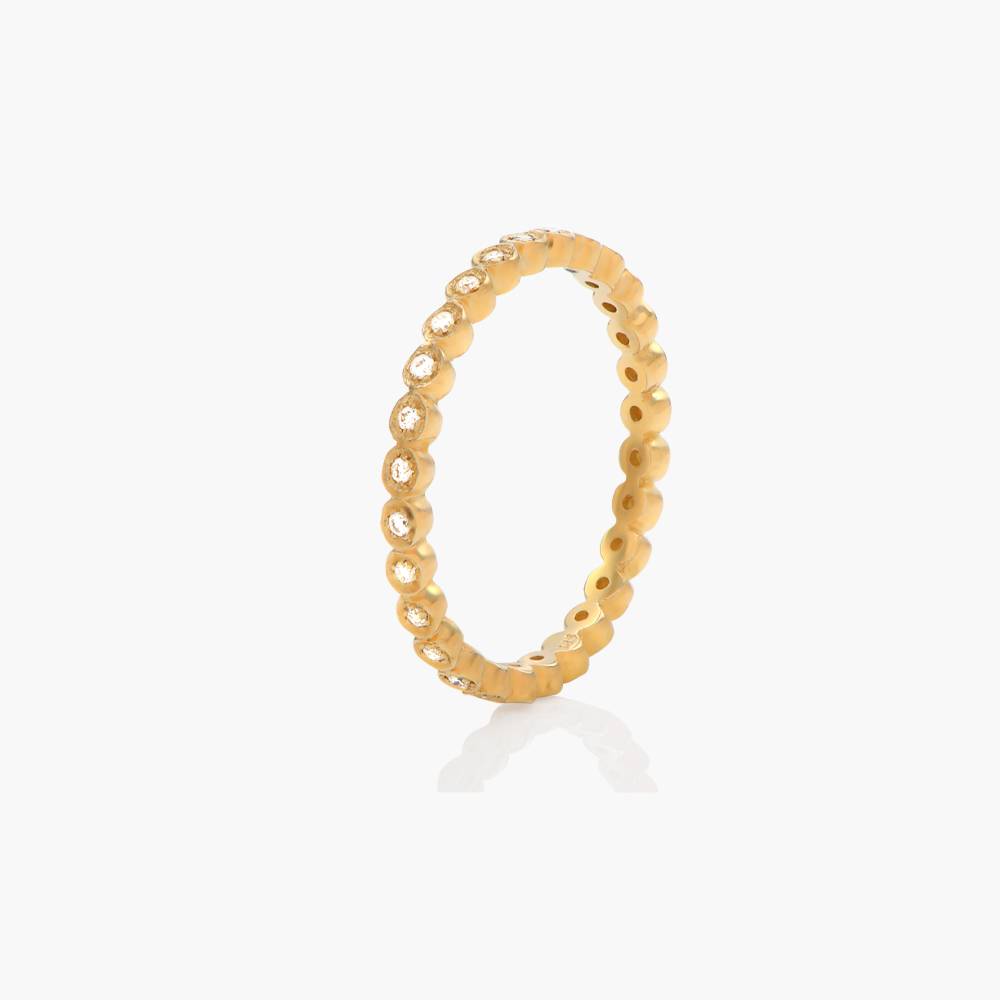Eternity Diamonds Ring - 14K Solid Gold-4 product photo