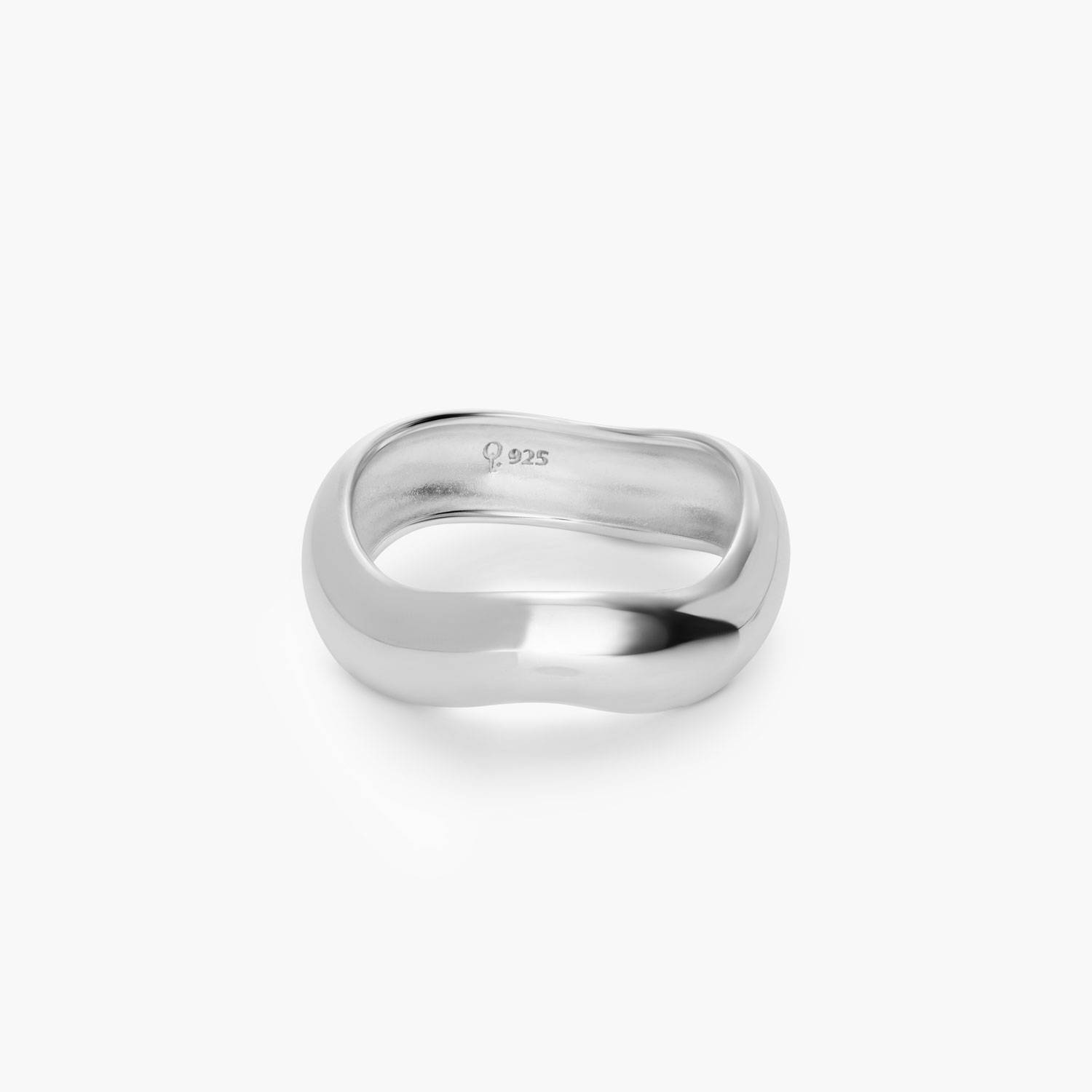 Dome Wavy Ring - Silver