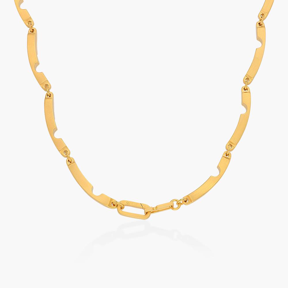 Engraved Axis Choker - Gold Vermeil-4 product photo