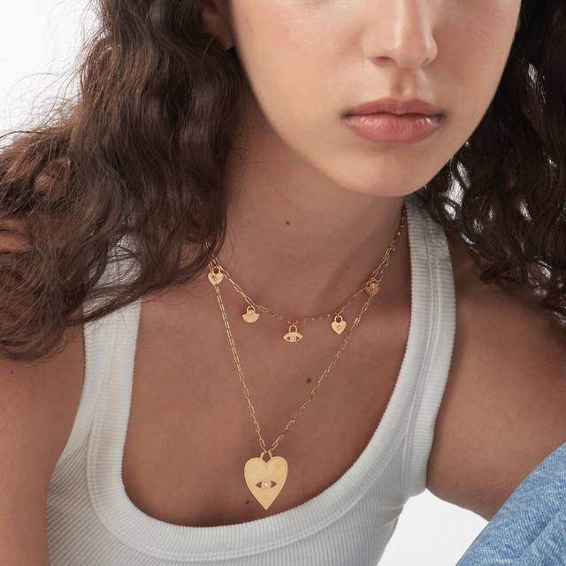 Evil Eye Heart Charming Necklace