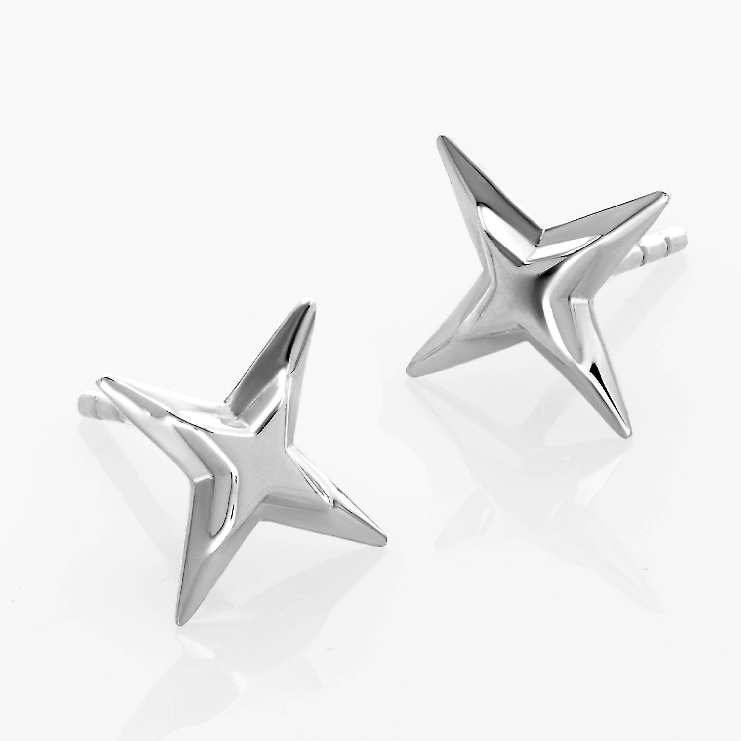 Northern Star Stud Earrings- Silver product photo